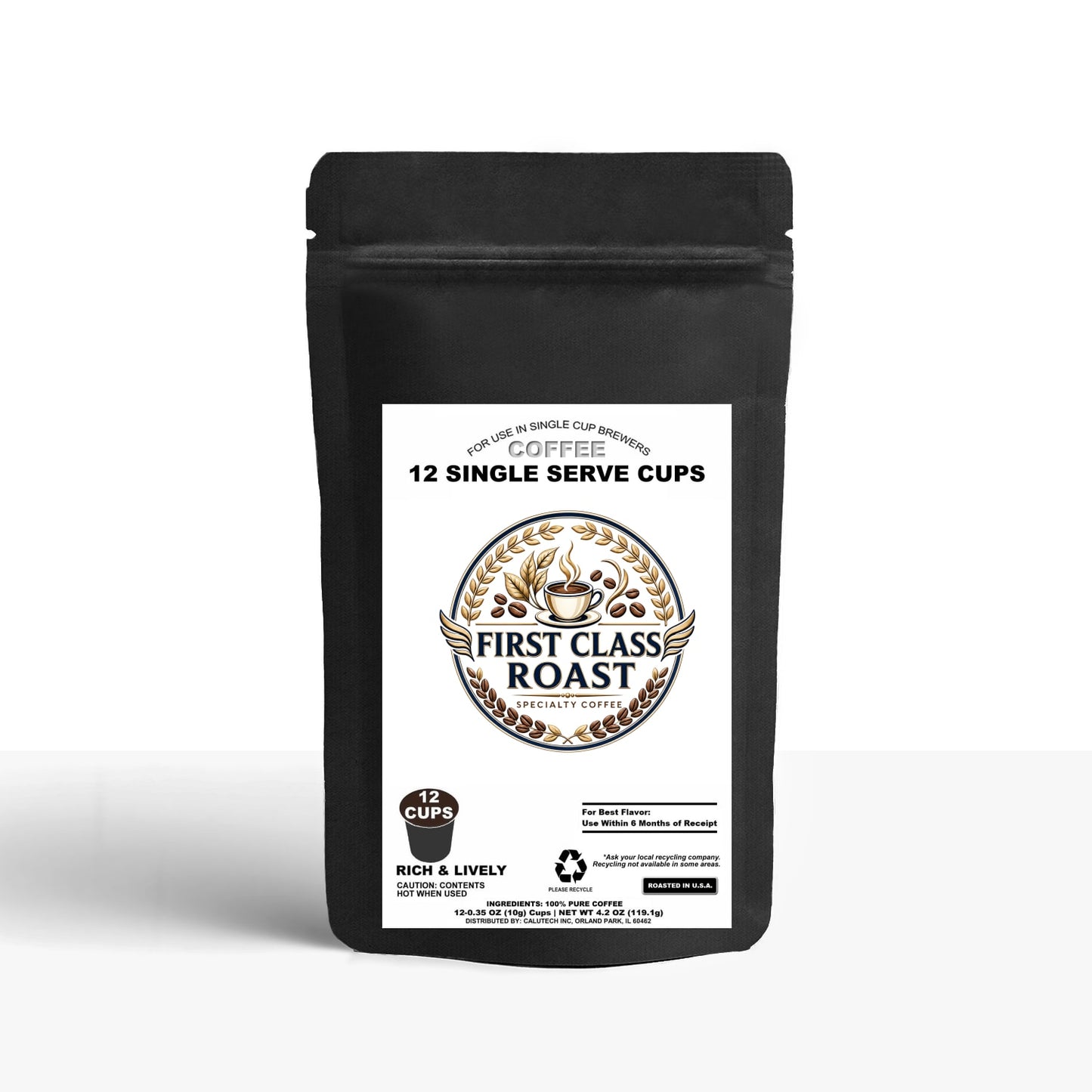 12 Pack Single Serve Coffee Capsules